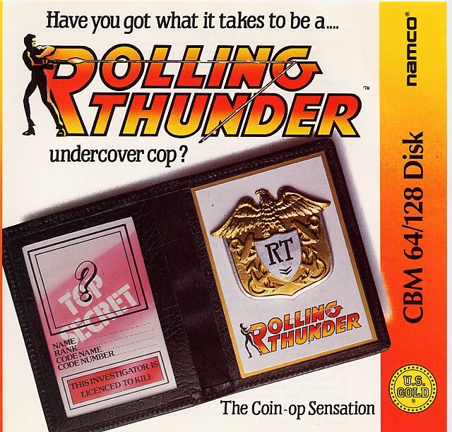Rolling Thunder box art for Famicom